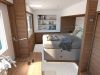 Xquisite X60 Interior Design Walnut VIP Cabin
